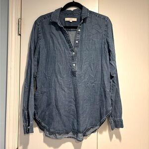 LOFT Relaxed Fit chambray tunic